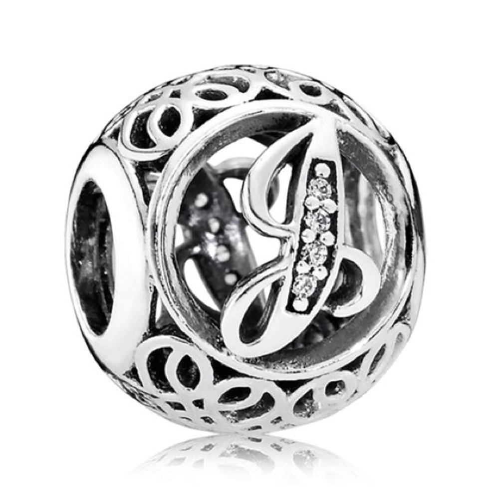 Pandora J charm